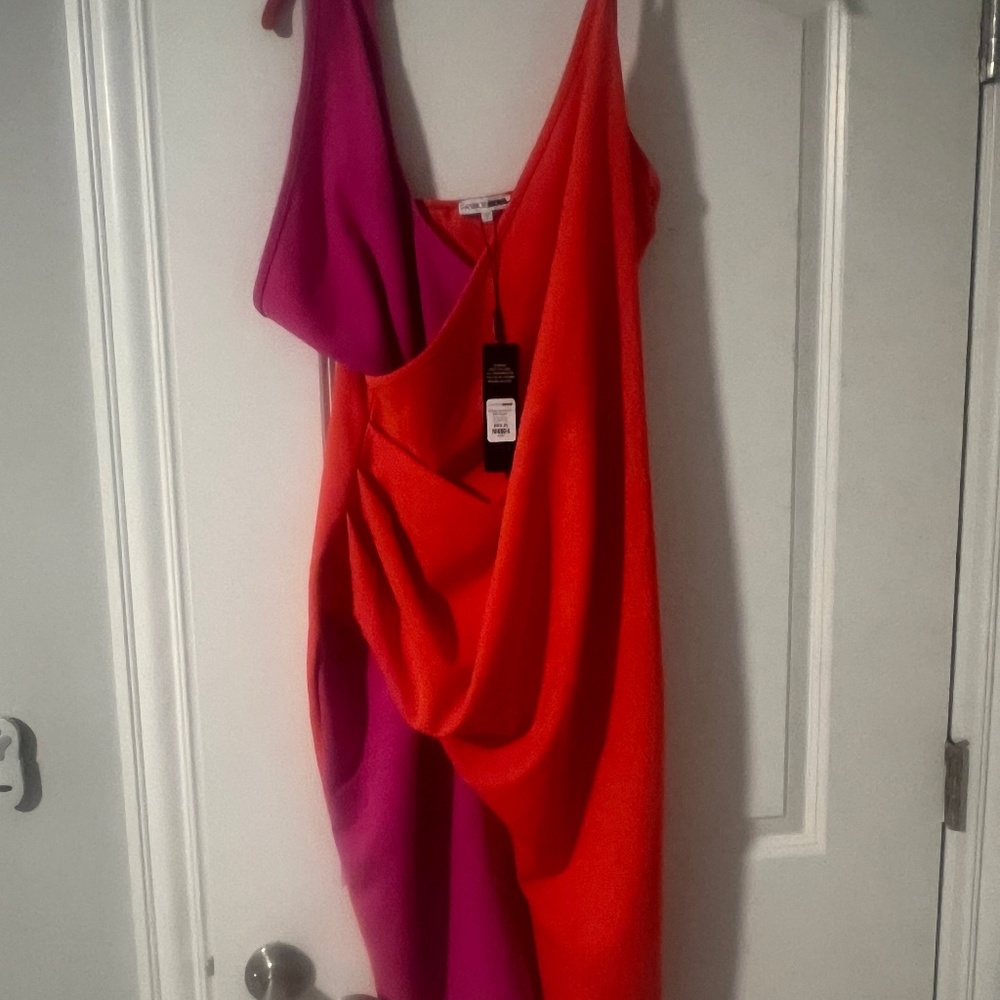NWT Fashion Nova Colorblock Dress 2X